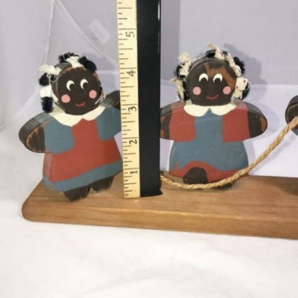 Vintage 1986 By Country Creations Wooden Folk Art Hand Painted American girl - Picture 3 of 12